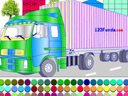Container Truck Coloring Game Online