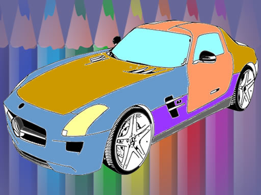 Muscle Cars Coloring Game