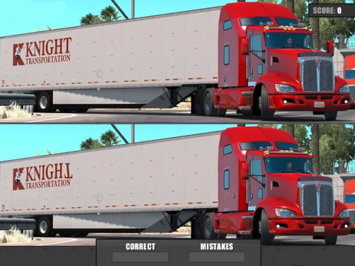 Refrigerator Trucks Differences Game Image Refrigerator Trucks Differences Game