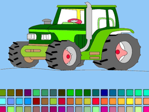 Tractor Coloring Game